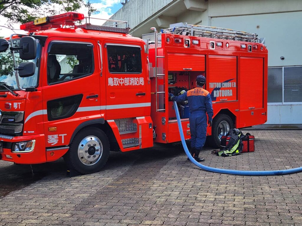 消防車両展示